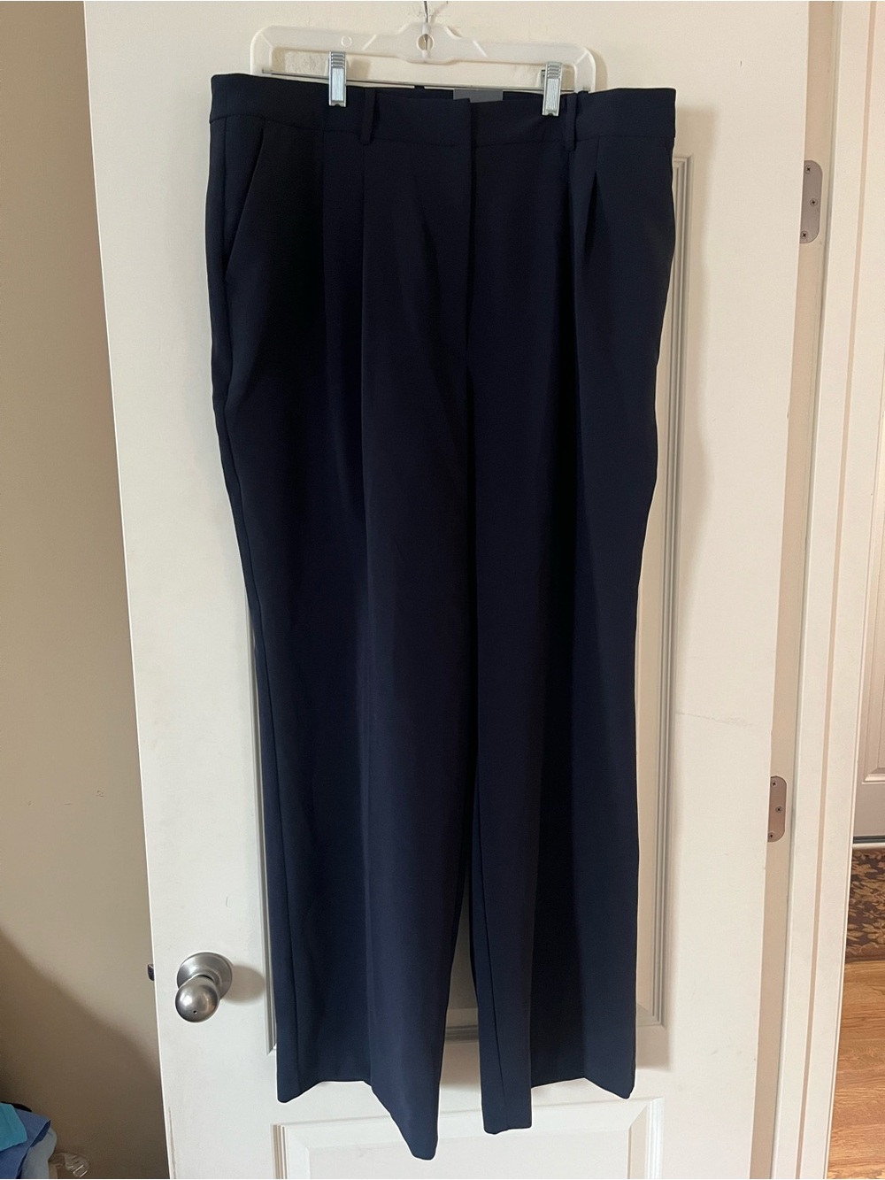 Worthington Classic Women's Navy Dress Pants Slacks High Rise Size 18